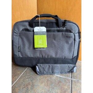 Targus‎ 15.6” Cypress Briefcase Laptop Bag Case with EcoSmart® Light Grey NEW